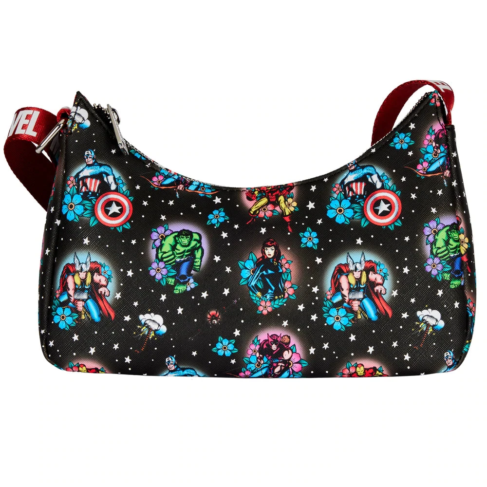 Quantum Collectibles Loungefly Avengers Floral Tattoo Shoulder Bag Preorder 4 Quantum Collectibles Loungefly Avengers Floral Tattoo Shoulder Bag Preorder