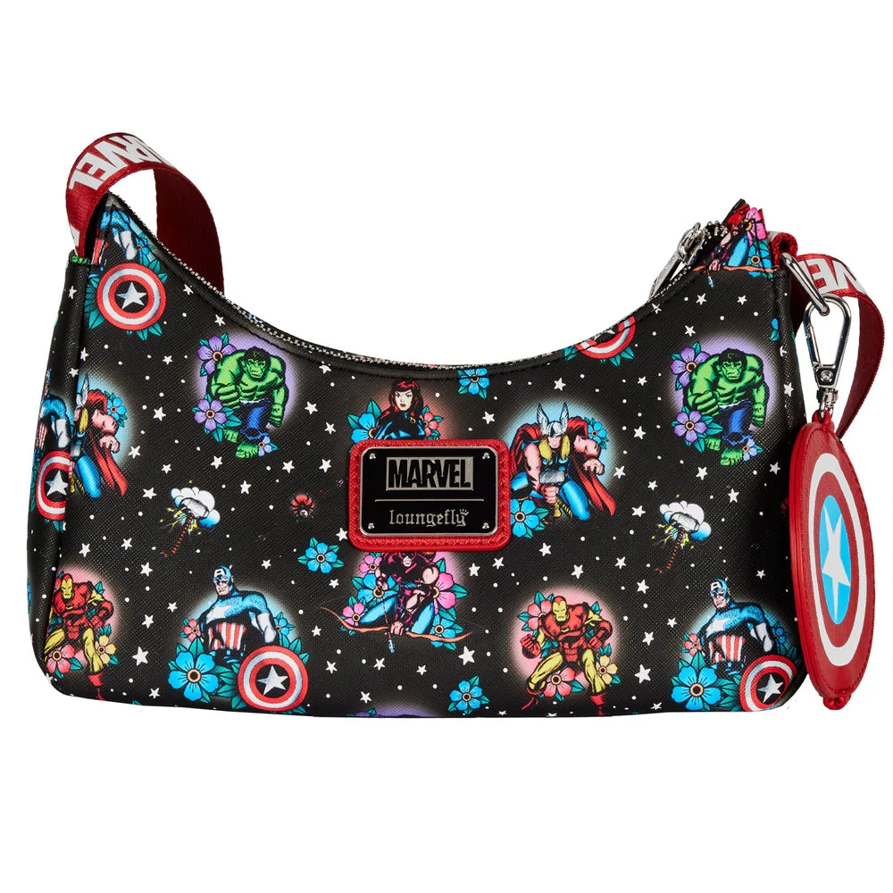 Quantum Collectibles Loungefly Avengers Floral Tattoo Shoulder Bag Preorder 6 Quantum Collectibles Loungefly Avengers Floral Tattoo Shoulder Bag Preorder