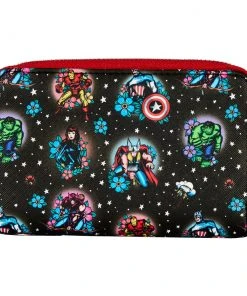 Quantum Collectibles Loungefly Avengers Floral Tattoo Zip Around Wallet Preorder 9 Quantum Collectibles Loungefly Avengers Floral Tattoo Zip Around Wallet Preorder
