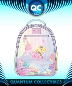 Quantum Collectibles Loungefly SpongeBob SquarePants Jelly Fishing Mini Backpack Preorder