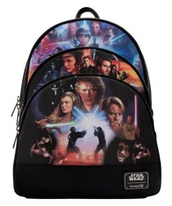 Quantum Collectibles Loungefly Star Wars Prequel Trilogy Triple Pocket Mini Backpack Preorder