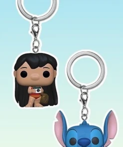 Quantum Collectibles Funko Pop! Disney: Lilo And Stitch Keychain Bundle Of 2 Funko Fair Pre-Order Funko Pop! Vinyls
