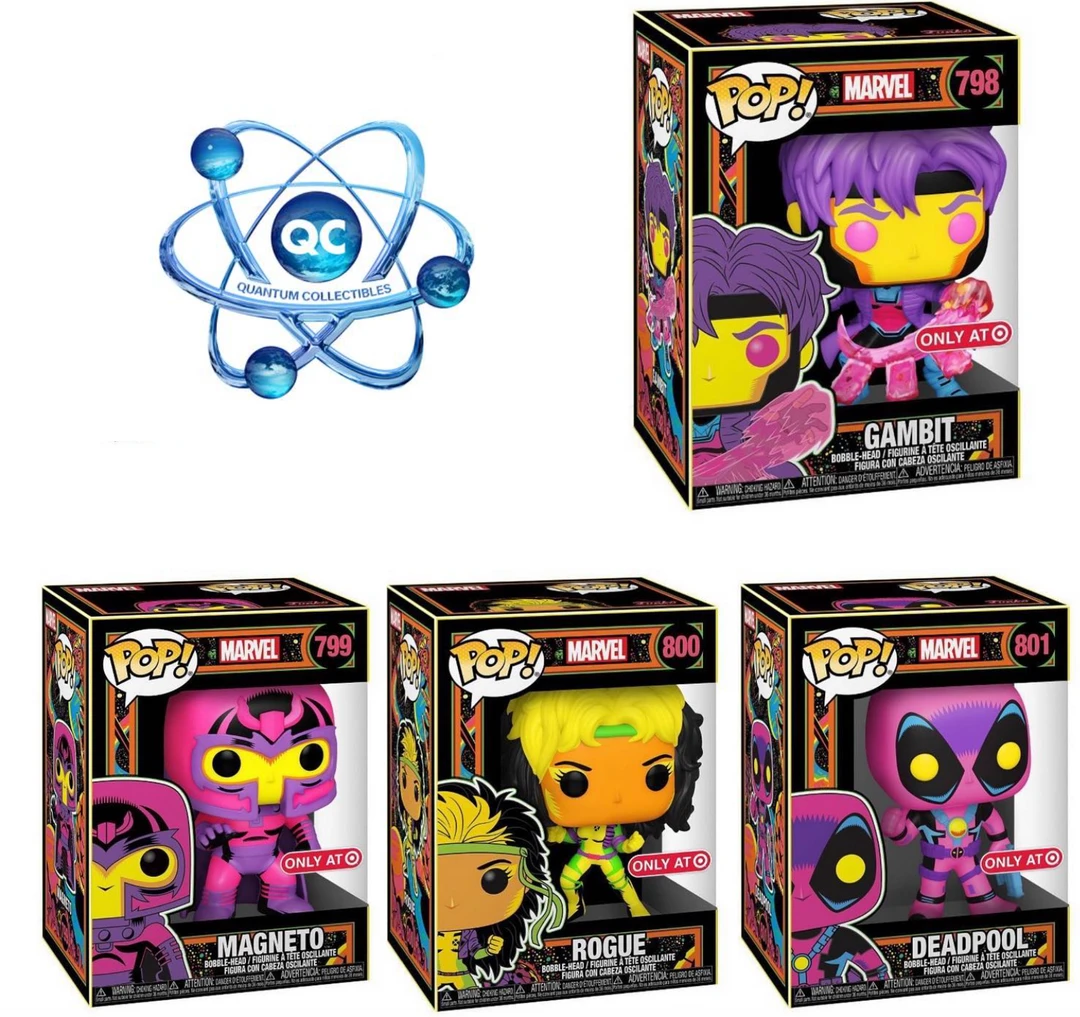 Quantum Collectibles Funko Pop! Vinyls Funko Pop! Marvel Black Light Wave 2 Bundle Target Exclusive 3 Quantum Collectibles Funko Pop! Vinyls Funko Pop! Marvel Black Light Wave 2 Bundle Target Exclusive