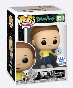 Quantum Collectibles Funko Pop! Animation Rick And Morty: Morty With Shrunken Rick Funko Shop Exclusive
