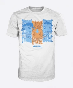 Quantum Collectibles Funko Pop! Vinyls Funko Pop! Avatar: The Last Airbender Avatar Trio Scroll Pop! Tee Shirt Funko Shop Exclusive Preorder