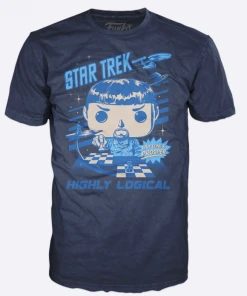 Quantum Collectibles Copy Of Funko Pop! Star Trek: Spock Playing Chess Pop! Tee Shirt Funko Shop Exclusive Preorder