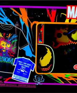 Quantum Collectibles Funko POP Collectors Box: Venom Eddie Brock (Blacklight) Pop & Tee (Target Exclusive) Preorder