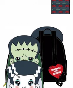Quantum Collectibles Loungefly Universal Monsters Frankie And Bride Cosplay Mini Backpack Preorder