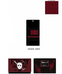 Quantum Collectibles Loungefly Friday The 13th GITD Mask Trifold Wallet Preorder