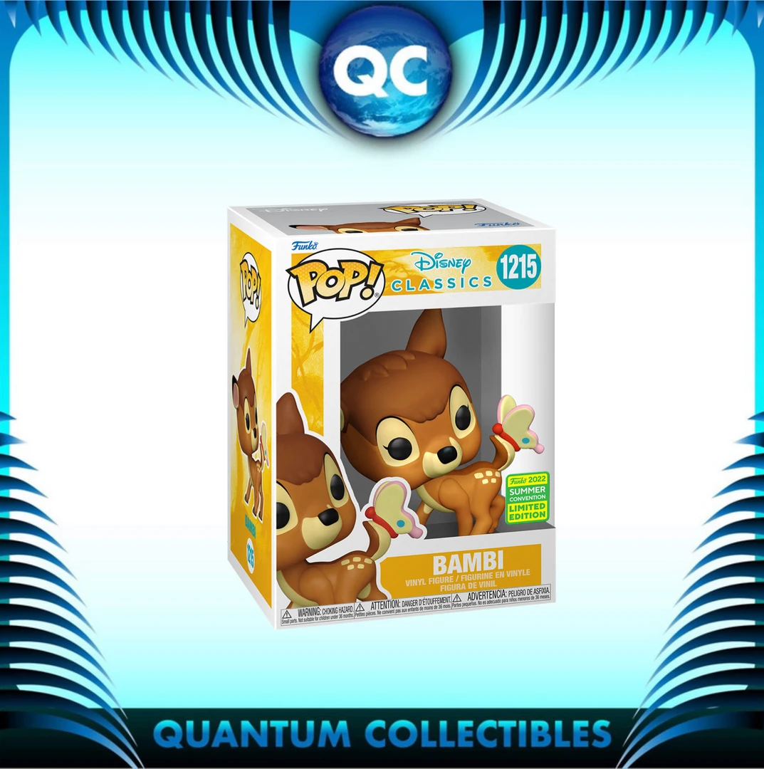 Quantum Collectibles Funko Pop! SDCC 2022 Bambi (1942) - Bambi With Butterfly 3 Quantum Collectibles Funko Pop! SDCC 2022 Bambi (1942) - Bambi With Butterfly