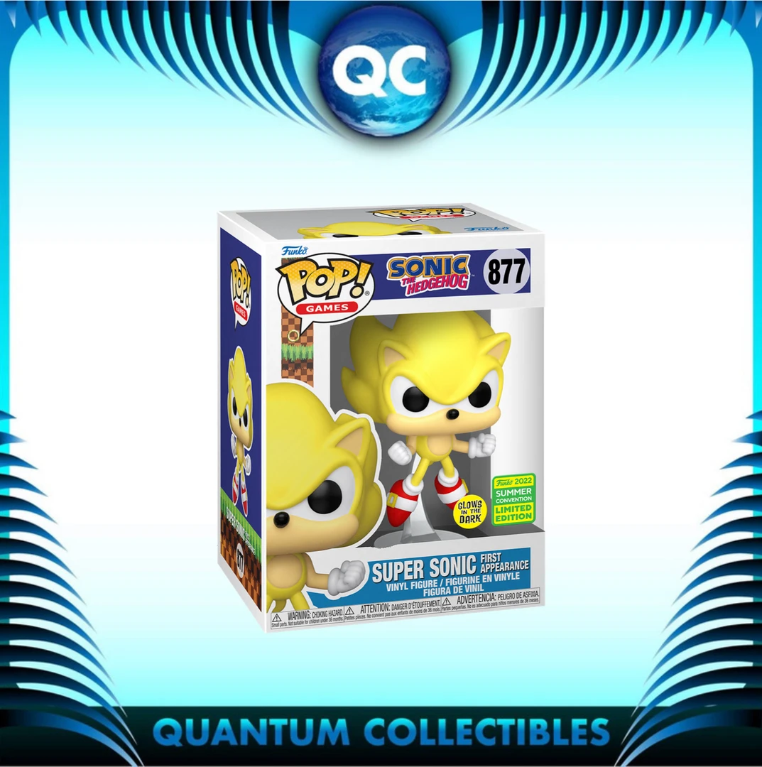 Quantum Collectibles Funko Pop! SDCC 2022 Sonic - Super Sonic 1st App GW 3 Quantum Collectibles Funko Pop! SDCC 2022 Sonic - Super Sonic 1st App GW