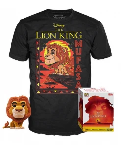 Quantum Collectibles Funko Pop! The Lion King Flocked Mufasa Vinyl Figure & T-Shirt - Target Exclusive