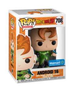 Quantum Collectibles USA Exclusive Stickered Pop Vinyls Funko Pop! DragonBall Z Android 16 Metallic Walmart Exclusive IN STOCK