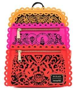 Quantum Collectibles Loungefly Pixar Coco Die Cut Party Flags Mini Backpack