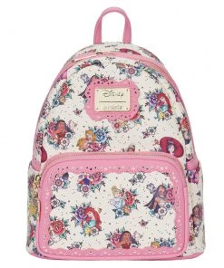 Quantum Collectibles Loungefly Disney Princess Floral Tattoo Mini Backpack Preorder