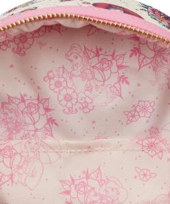 Quantum Collectibles Loungefly Disney Princess Floral Tattoo Mini Backpack Preorder