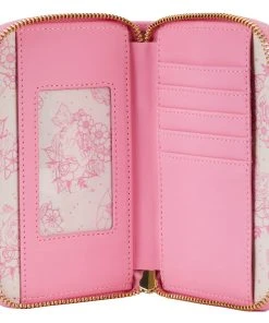 Quantum Collectibles Loungefly Disney Princess Floral Tattoo Zip Around Wallet Preorder