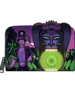 Quantum Collectibles Loungefly The Princess And The Frog Dr. Facilier Glow In The Dark Zip Around Wallet Preorder