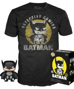 Quantum Collectibles Funko POP! DC Batman 80th Anniversary POP! & Tee T-Shirt Box Walmart Exclusive Funko Pop! Vinyls