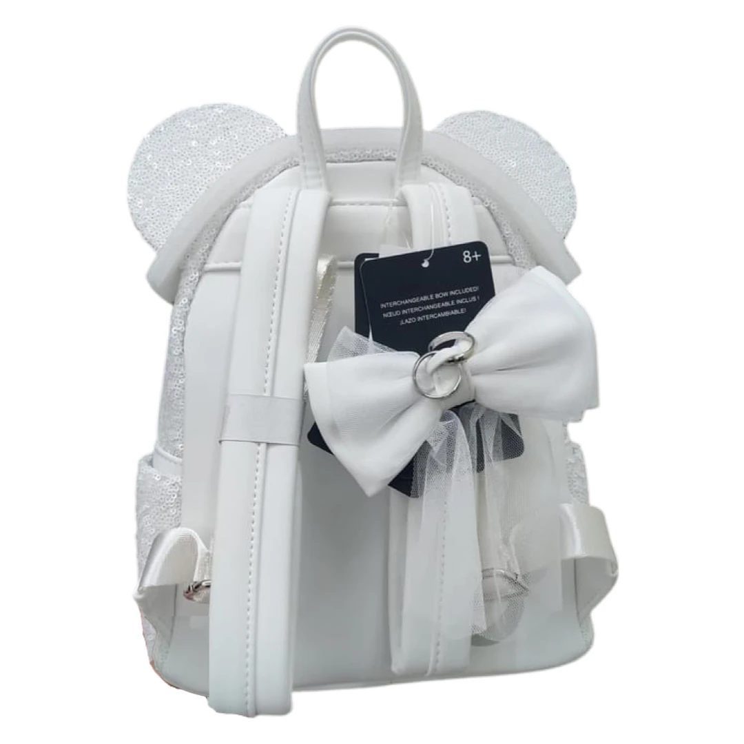 Quantum Collectibles Loungefly Minnie Mouse White Wedding Sequin Mini Backpack Preorder 4 Quantum Collectibles Loungefly Minnie Mouse White Wedding Sequin Mini Backpack Preorder