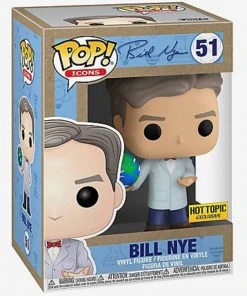 Quantum Collectibles Funko Pop! Icons Bill Nye With Globe Earth Day Hot Topic Exclusive Pre-Order