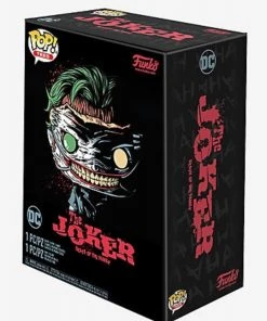 Quantum Collectibles Funko Pop! DC Comics Joker (Death In The Family) Glow In The Dark Pop And Tee Box Set Hot Topic Exclusive Funko Pop! Vinyls