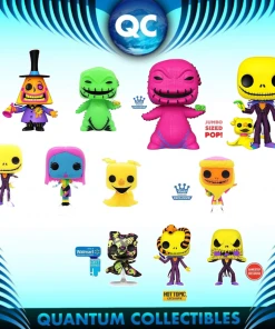 Quantum Collectibles Funko Pop! Nightmare Before Christmas Blacklight Bundle Of 11 Including US Exclusives Preorder Funko Pop! Vinyls