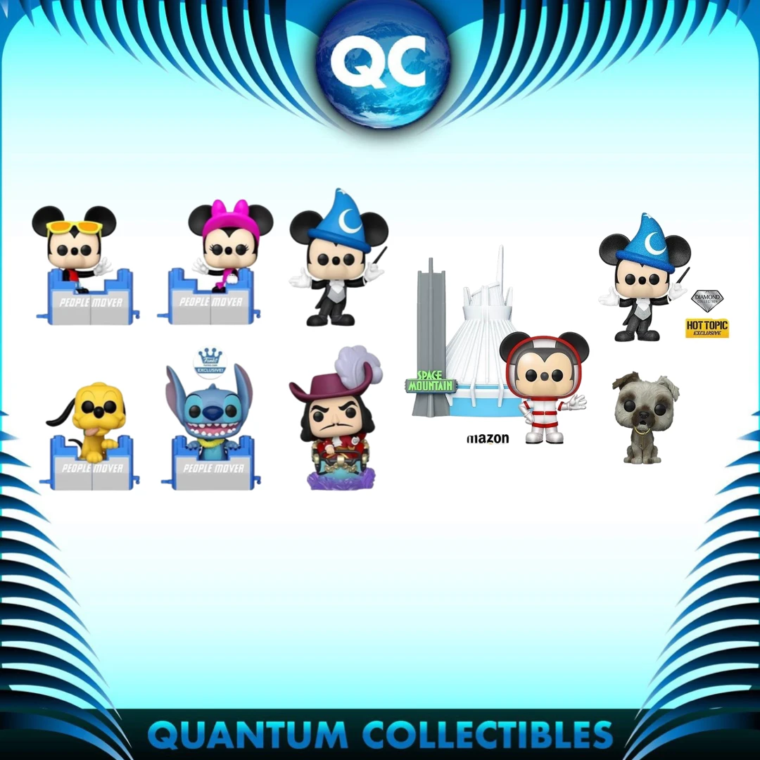 Quantum Collectibles Funko Pop! Vinyls Funko Pop! Disney World 50th Anniversary Ride Bundle Of 9 Including US Exclusive Preorder 3 Quantum Collectibles Funko Pop! Vinyls Funko Pop! Disney World 50th Anniversary Ride Bundle Of 9 Including US Exclusive Preorder