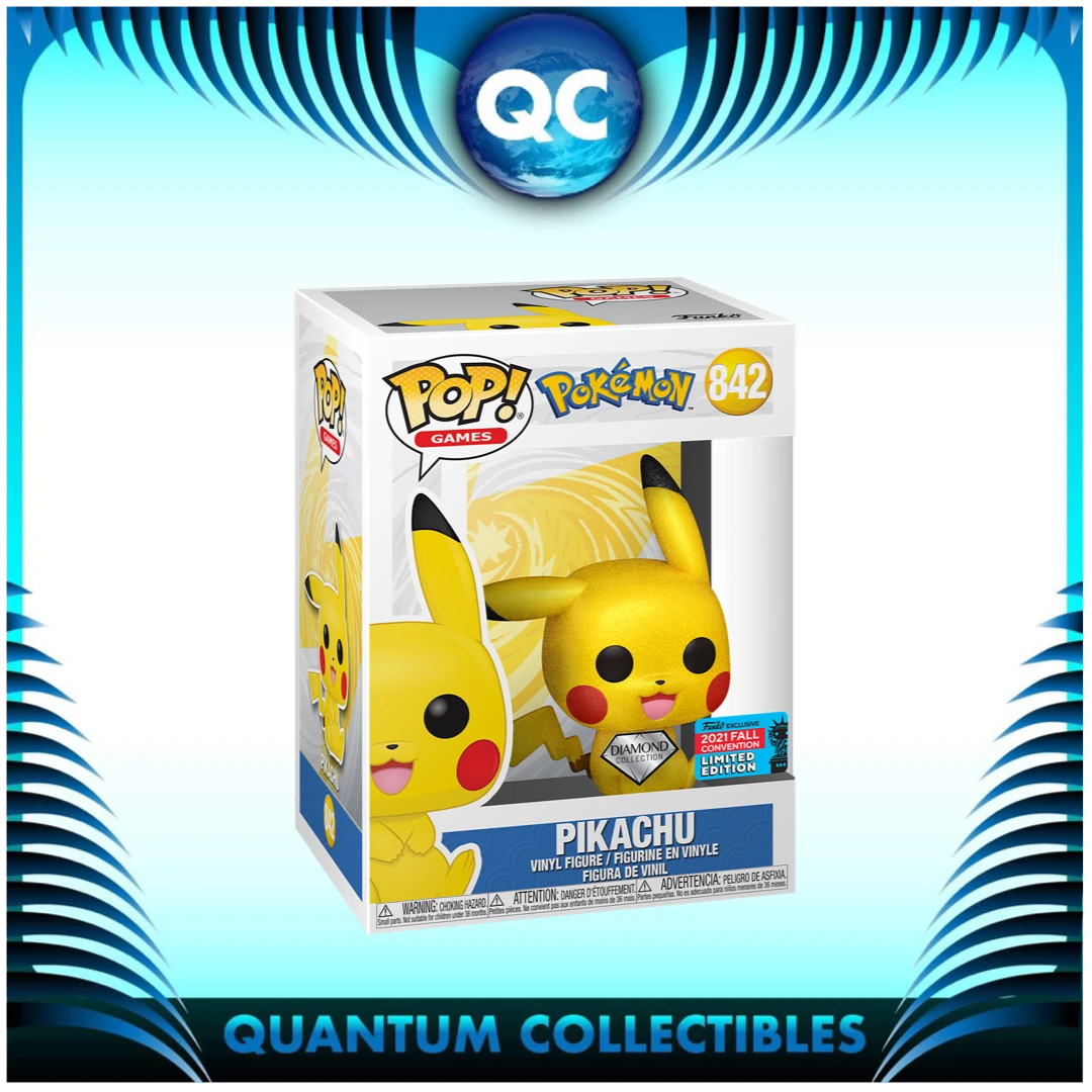 Quantum Collectibles Funko Pop! Vinyls Funko Pop! Pokemon Pikachu Sitting Diamond Exclusive Festival Of Fun 3 Quantum Collectibles Funko Pop! Vinyls Funko Pop! Pokemon Pikachu Sitting Diamond Exclusive Festival Of Fun