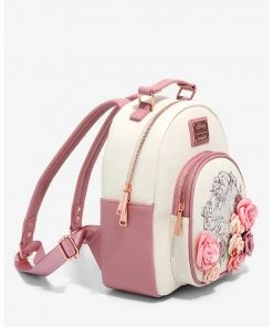 Quantum Collectibles Loungefly Beauty And The Beast Floral Mini Backpack US Exclusive Preorder