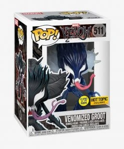 Quantum Collectibles Funko POP! And Tee: Venomized Groot GITD Hot Topic Exclusive Funko Pop! Vinyls