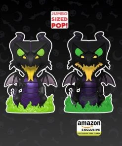 Quantum Collectibles Funko Pop! Disney Villains Maleficent As Dragon 10 Inch GITD Amazon Exclusive Preorder