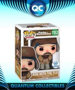 Quantum Collectibles Funko Pop! Vinyls Funko Pop! Parks And Recreation Ron With Flu Funko Shop Exclusive Preorder