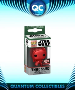 Quantum Collectibles Funko Pop! Star Wars Red Chrome Fennec Shand Keychain TargetCon Exclusive Preorder