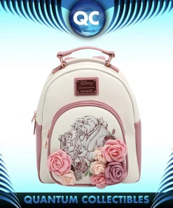 Quantum Collectibles Loungefly Beauty And The Beast Floral Mini Backpack US Exclusive Preorder