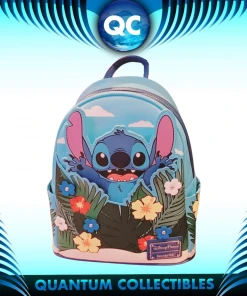 Quantum Collectibles Loungefly Stitch (with Movable Stitch ) Disney Parks Exclusive Mini Backpack Preorder