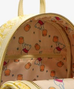 Quantum Collectibles Loungefly Winnie The Pooh Bear All Over Embossed Mini Backpack Preorder