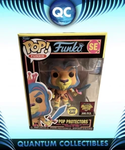 Quantum Collectibles Funko Pop! SDCC 2022 Fundays Blacklight Battle Pop Protector GITD 500 Piece Preorder