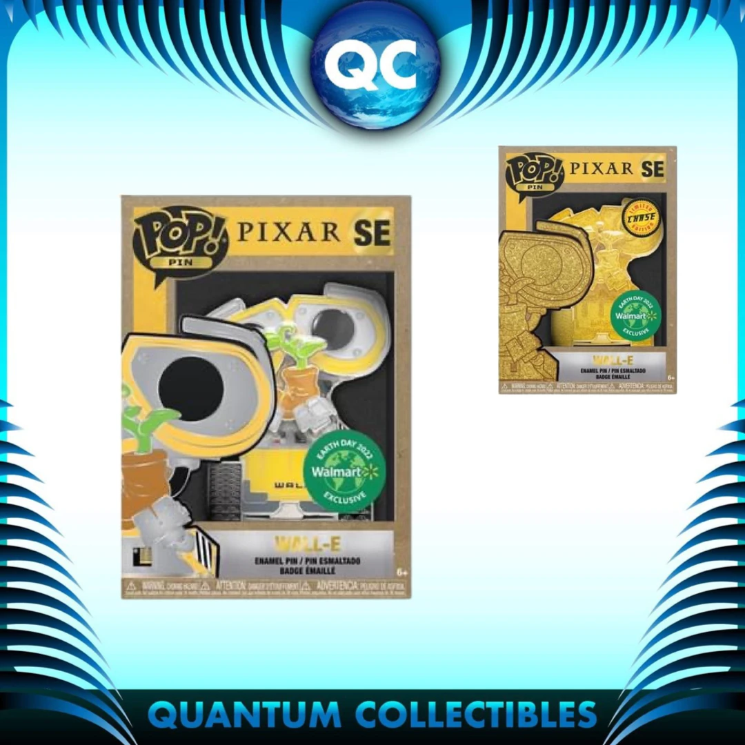 Quantum Collectibles Funko Pop! Pin Earth Day Wall-E Walmart Exclusive Preorder 3 Quantum Collectibles Funko Pop! Pin Earth Day Wall-E Walmart Exclusive Preorder