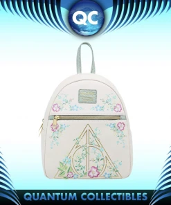 Quantum Collectibles Loungefly Harry Potter Floral Deathly Hallows Mini Backpack Preorder