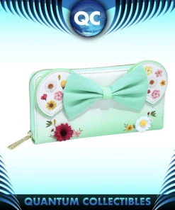 Quantum Collectibles Loungefly Exclusive Minnie Pressed Flower Bow Wallet Preorder