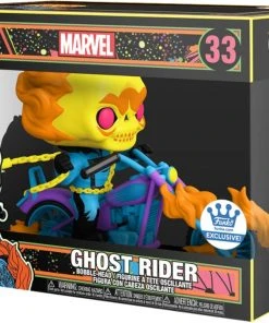 Quantum Collectibles Funko Pop! Vinyls Funko Pop Rides! Marvel Blacklight Ghost Rider Funko Shop Exclusive