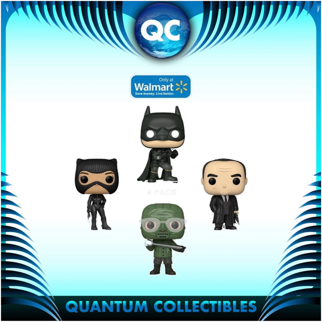 Quantum Collectibles Funko Pop! The Batman 4 Pack Walmart Exclusive Preorder Funko Pop! Vinyls 3 Quantum Collectibles Funko Pop! The Batman 4 Pack Walmart Exclusive Preorder Funko Pop! Vinyls