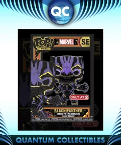 Quantum Collectibles Funko Pop! Pin Marvel Black Light Black Panther Target Exclusive Preorder