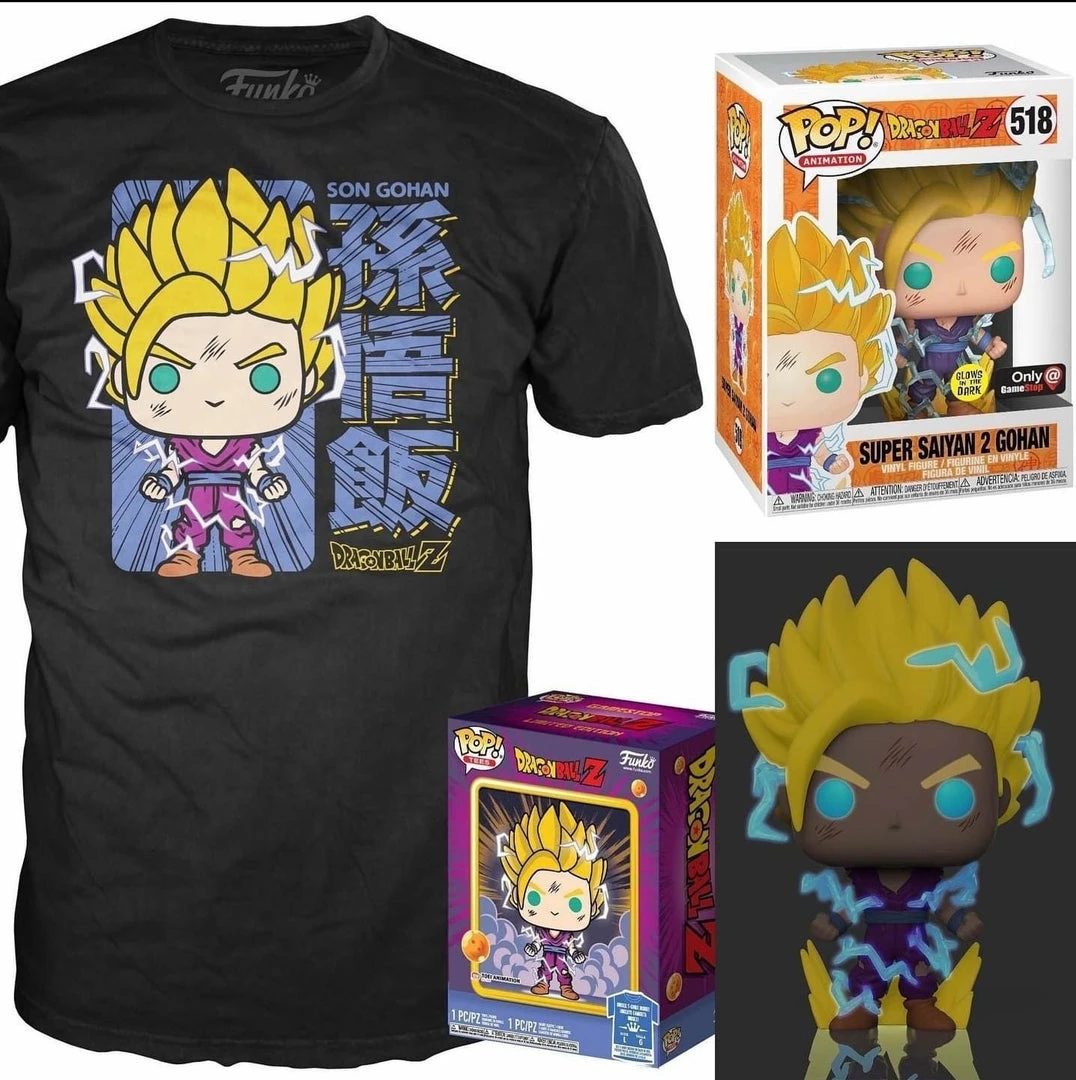 Quantum Collectibles Funko Pop! Dragon Ball Z Super Saiyan 2 Gohan GOTD GameStop Exclusive POP And Tee Bundle Funko Pop! Vinyls 3 Quantum Collectibles Funko Pop! Dragon Ball Z Super Saiyan 2 Gohan GOTD GameStop Exclusive POP And Tee Bundle Funko Pop! Vinyls