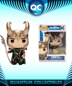 Quantum Collectibles Funko Fair 22 Marvel Loki With Sceptre GITD Entertainment Earth Exclusive Preorder