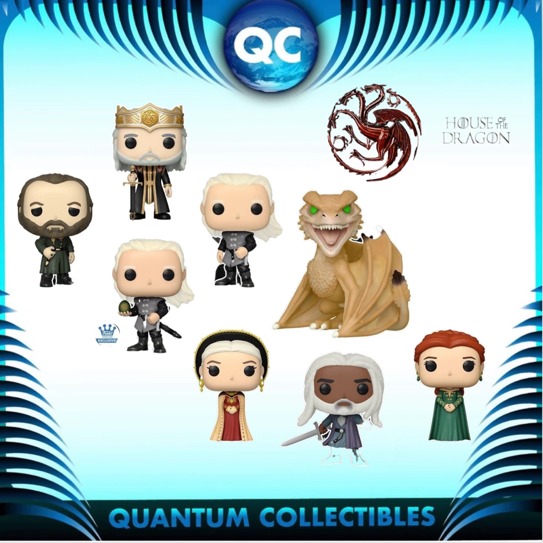 Quantum Collectibles Funko Pop! House Of The Dragon Bundle Of 8 Including Funko Shop Exclusive 2 Pack And Chase Preorder 3 Quantum Collectibles Funko Pop! House Of The Dragon Bundle Of 8 Including Funko Shop Exclusive 2 Pack And Chase Preorder
