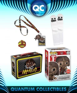 Quantum Collectibles Funko Fair 22 WWE Mankind Collector Box GameStop Exclusive Preorder Bundles