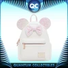 Quantum Collectibles Loungefly Minnie White Irridescent Sequin Mini Backpack Preorder
