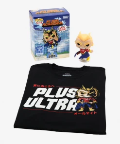 Quantum Collectibles Funko POP! And Tee: My Hero Academia Silver Age All-Might GITD Pop Vinyl T-Shirt Hot Topic Exclusive Funko Pop! Vinyls